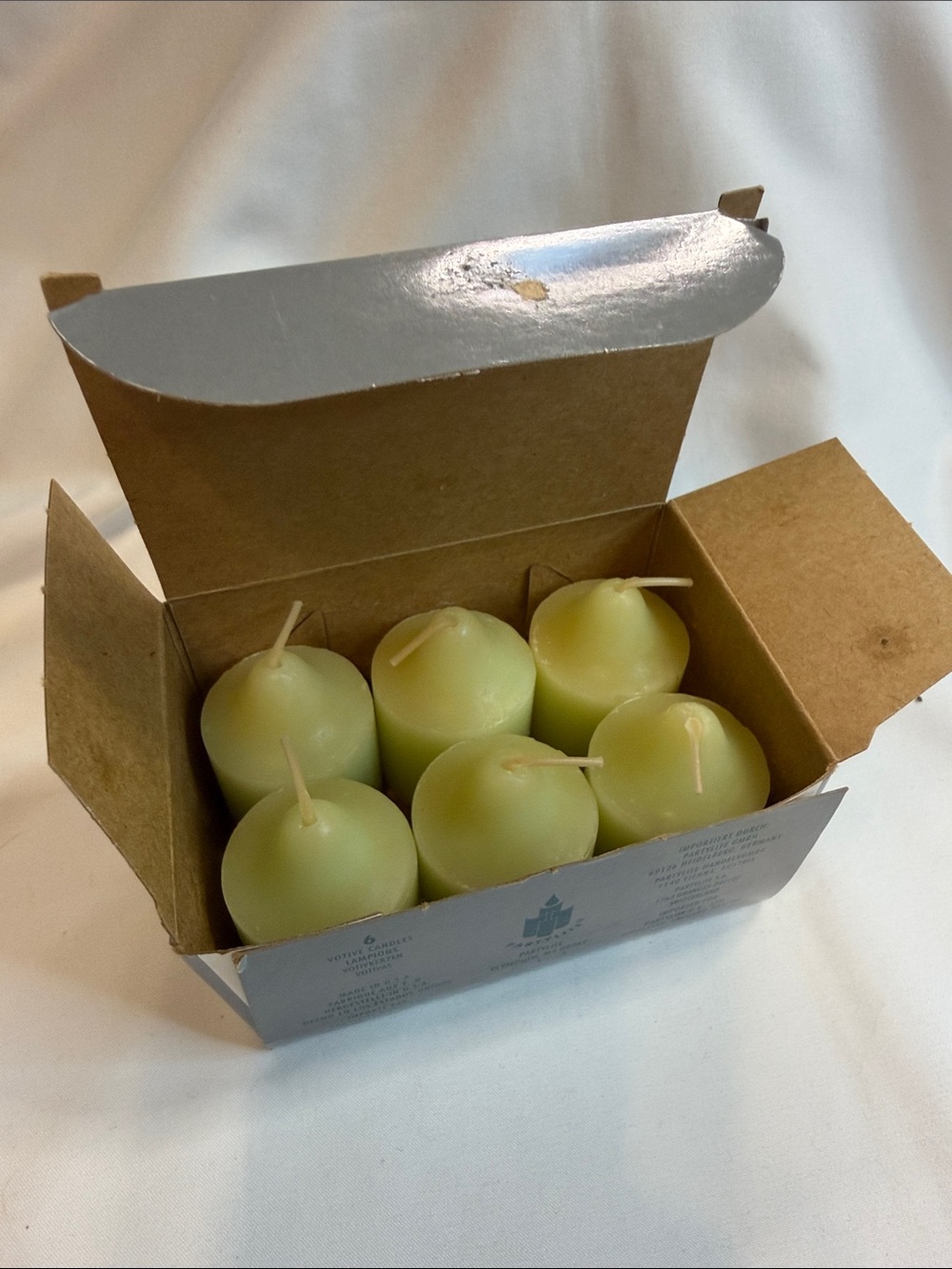PartyLite Honeydew Votive Candle Set - 6 Pack